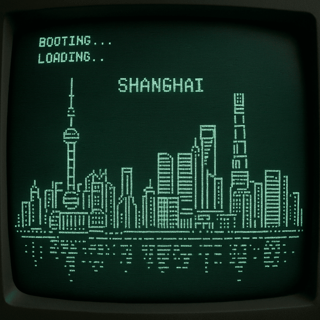Retro CRT Computer Boot Screen