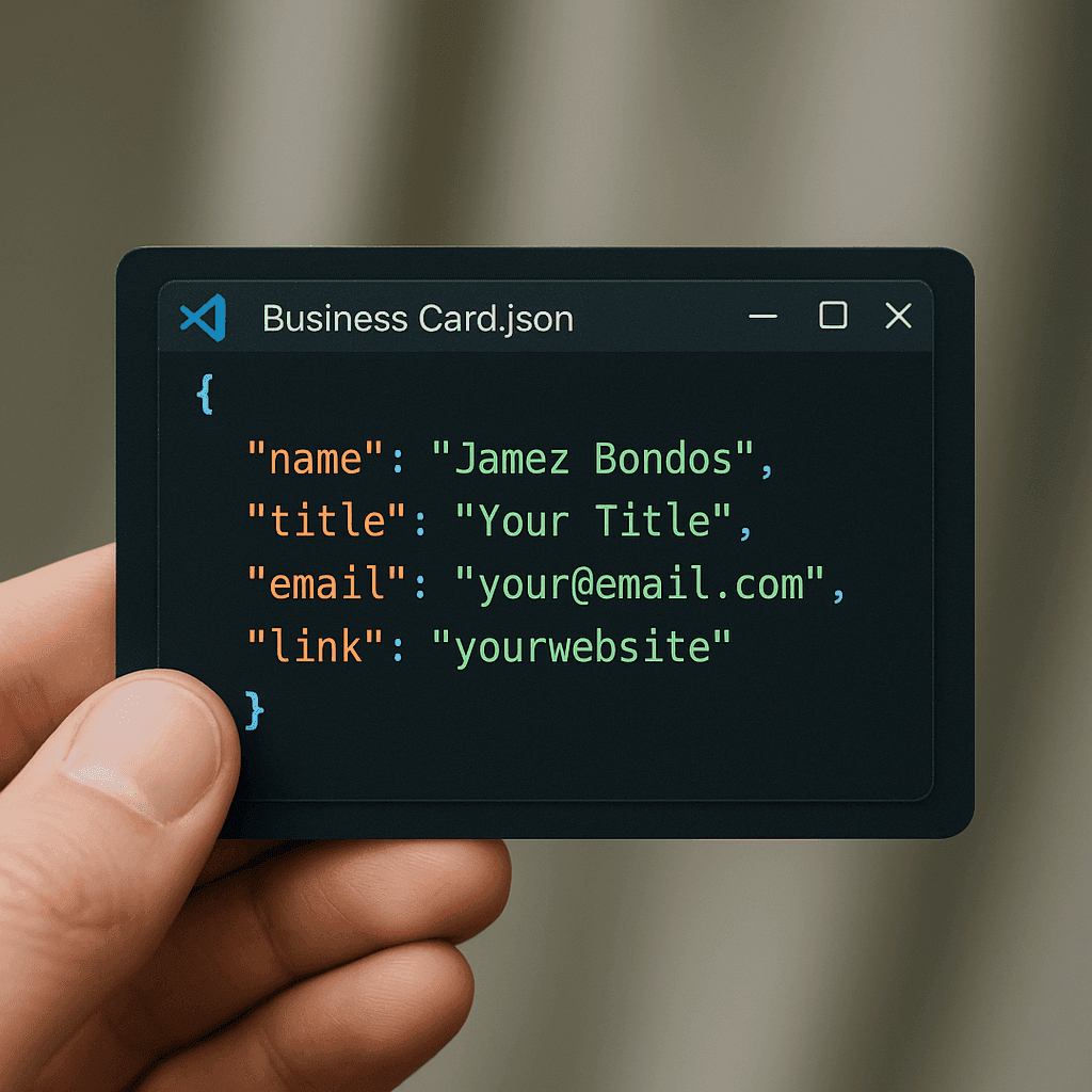 Code Style Business Card
